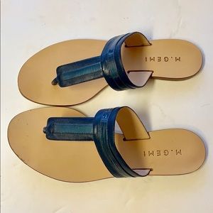 M.Gemi Banda Thong Sandal in Denim